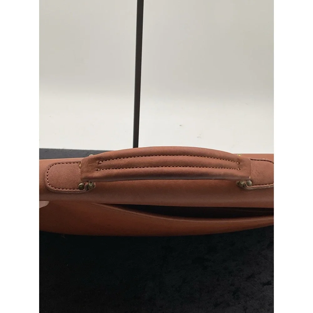 VINTAGE BRITISH TAN COACH LEATHER LAPTOP BRIEFCASE MESSENGER BAG